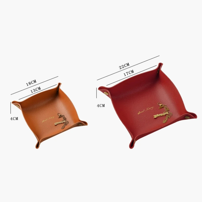 Skandinavische Lederablage – Stilvoller Organizer für Schmuck & Schlüssel