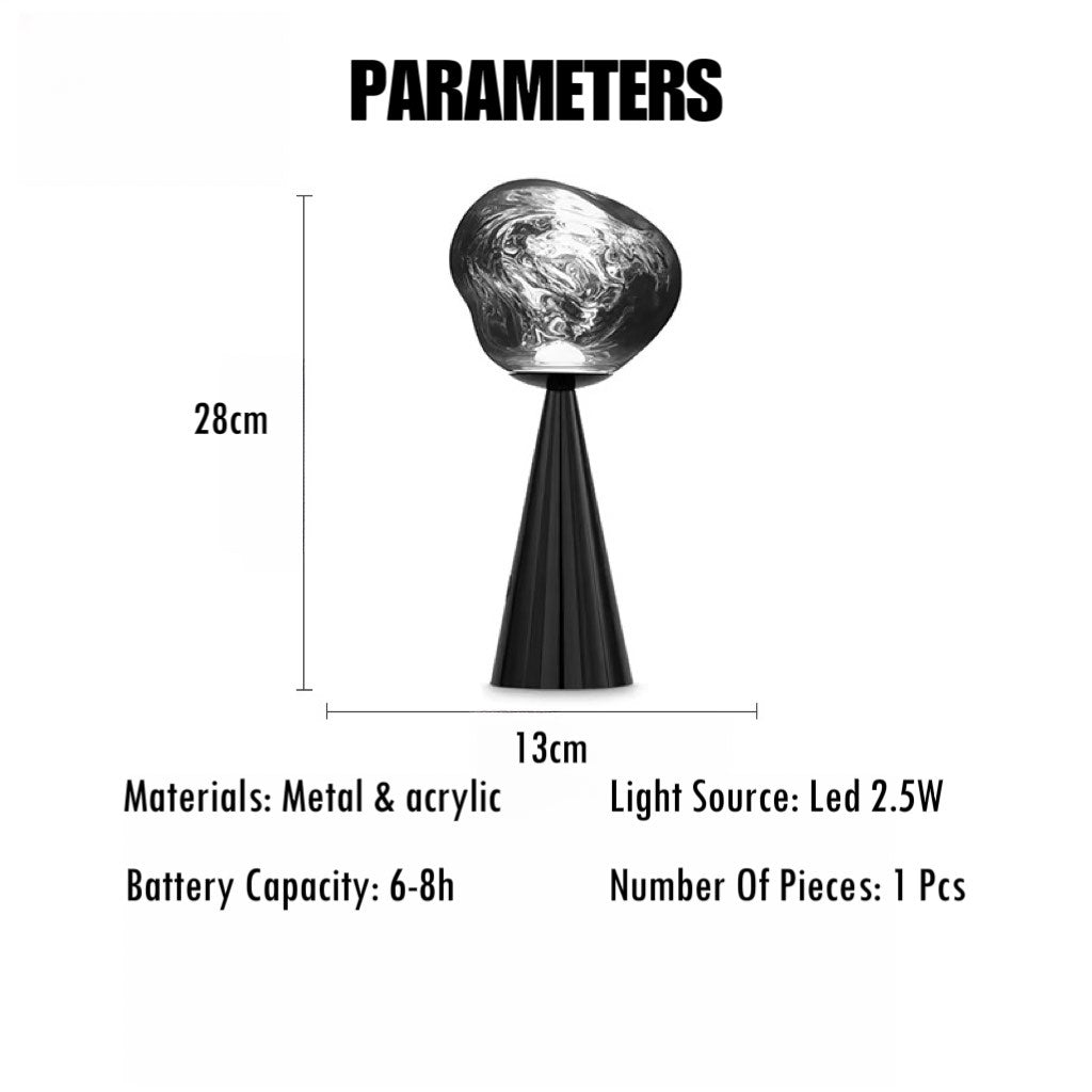 Tischlampe LED – Dimmbar, tragbar & nordisch-modern