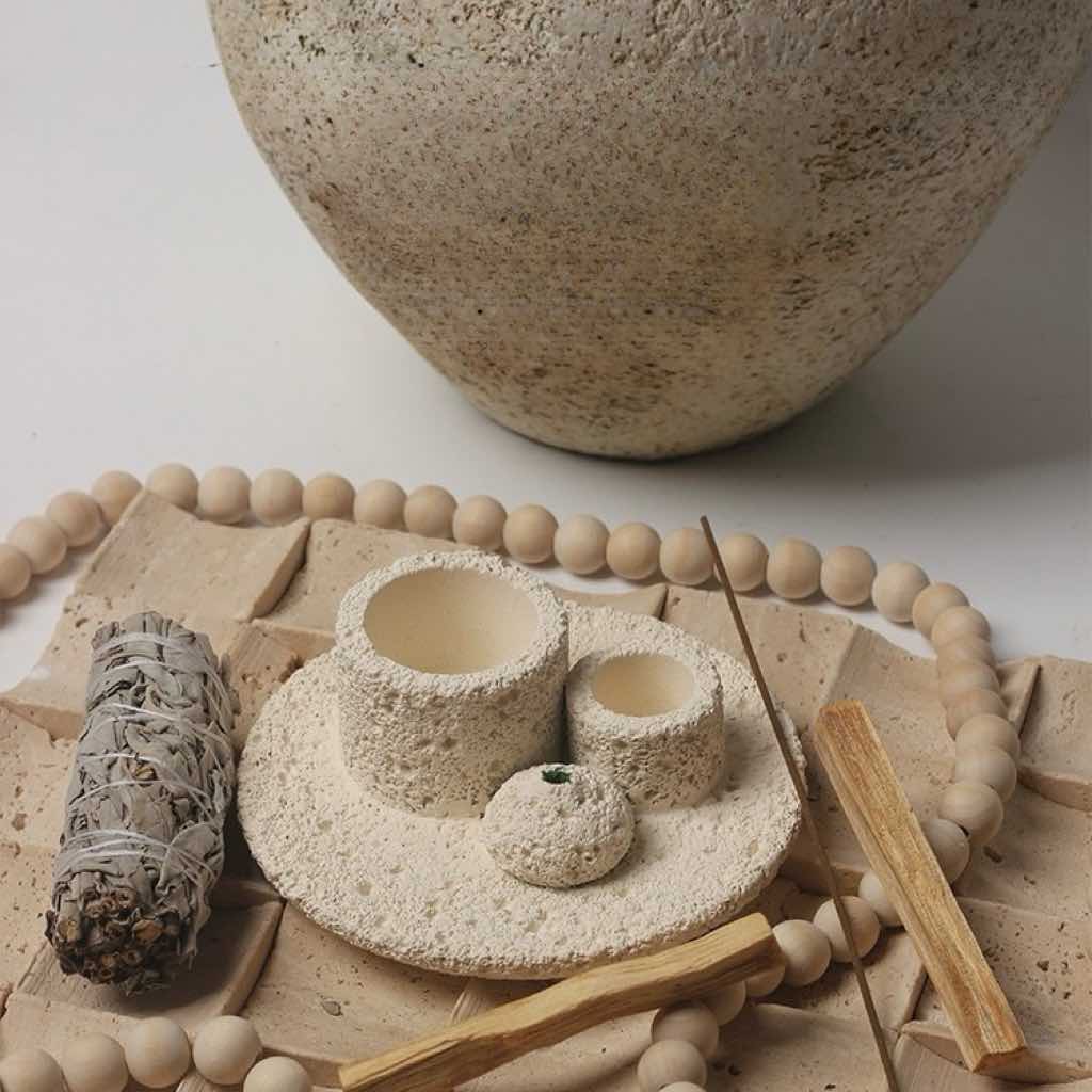 Skandinavischer All-in-One Räucherhalter – Für Kerzen, Salbei, Palo Santo & mehr